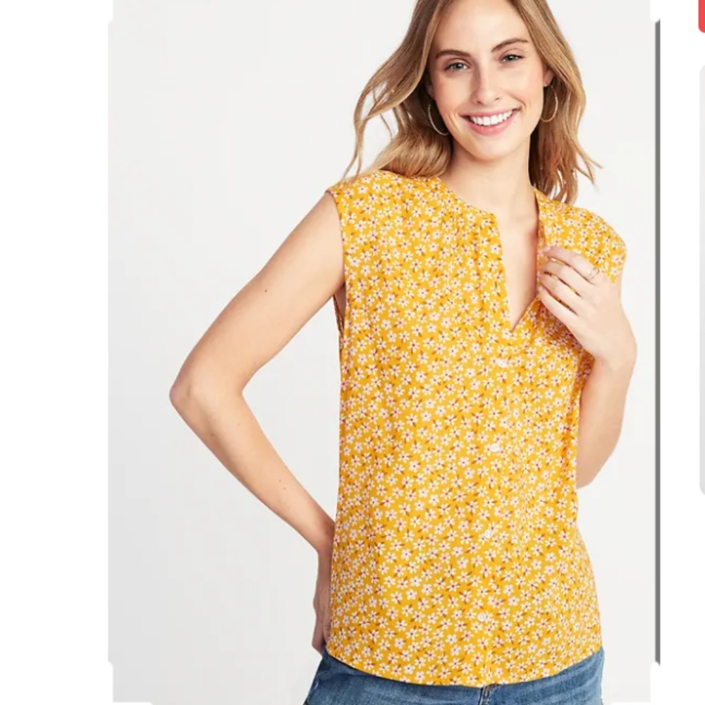 NWT Old Navy Sleeveless Button-down top - XXL Tall